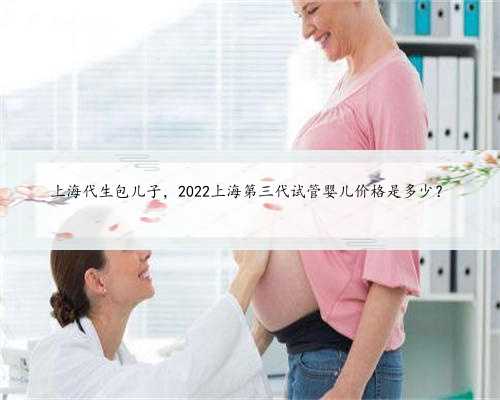上海代生包儿子，2022上海第三代试管婴儿价格是多少？