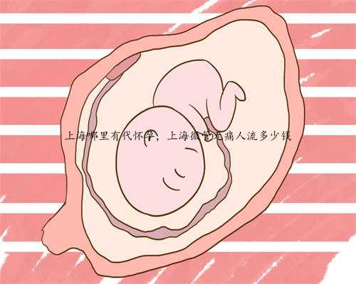 上海哪里有代怀孕，上海微管无痛人流多少钱