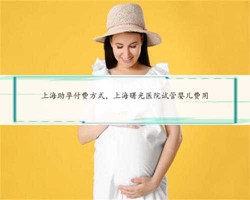 上海助孕付费方式，上海曙光医院试管婴儿费用