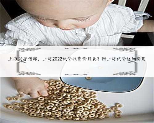 上海助孕借卵，上海2022试管收费价目表？附上海试管详细费用