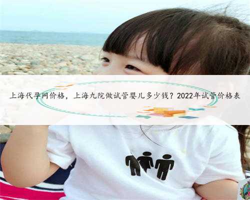 上海代孕网价格，上海九院做试管婴儿多少钱？2022年试管价格表