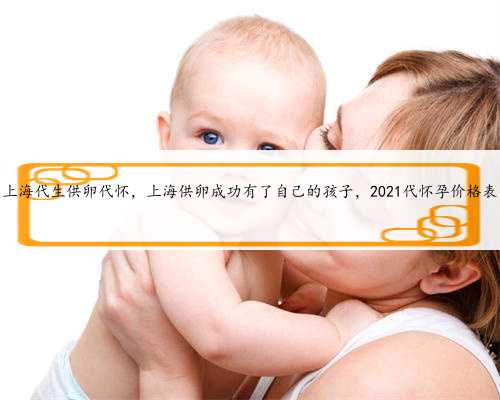 上海代生供卵代怀，上海供卵成功有了自己的孩子，2021代怀孕价格表