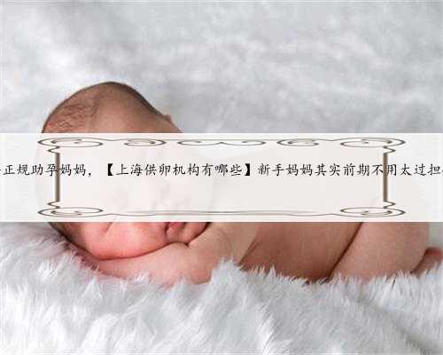 上海正规助孕妈妈，【上海供卵机构有哪些】新手妈妈其实前期不用太过担心的