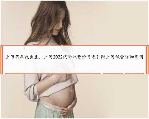 上海代孕包出生，上海2022试管收费价目表？附上海试管详细费用